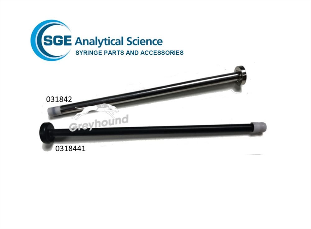 Picture of Plunger Assembly for 10µL Removable Needle Varian (8035, 8100, 8200) Syringe with GT Plunger & 5.3 cm OD, Side Hole Needle